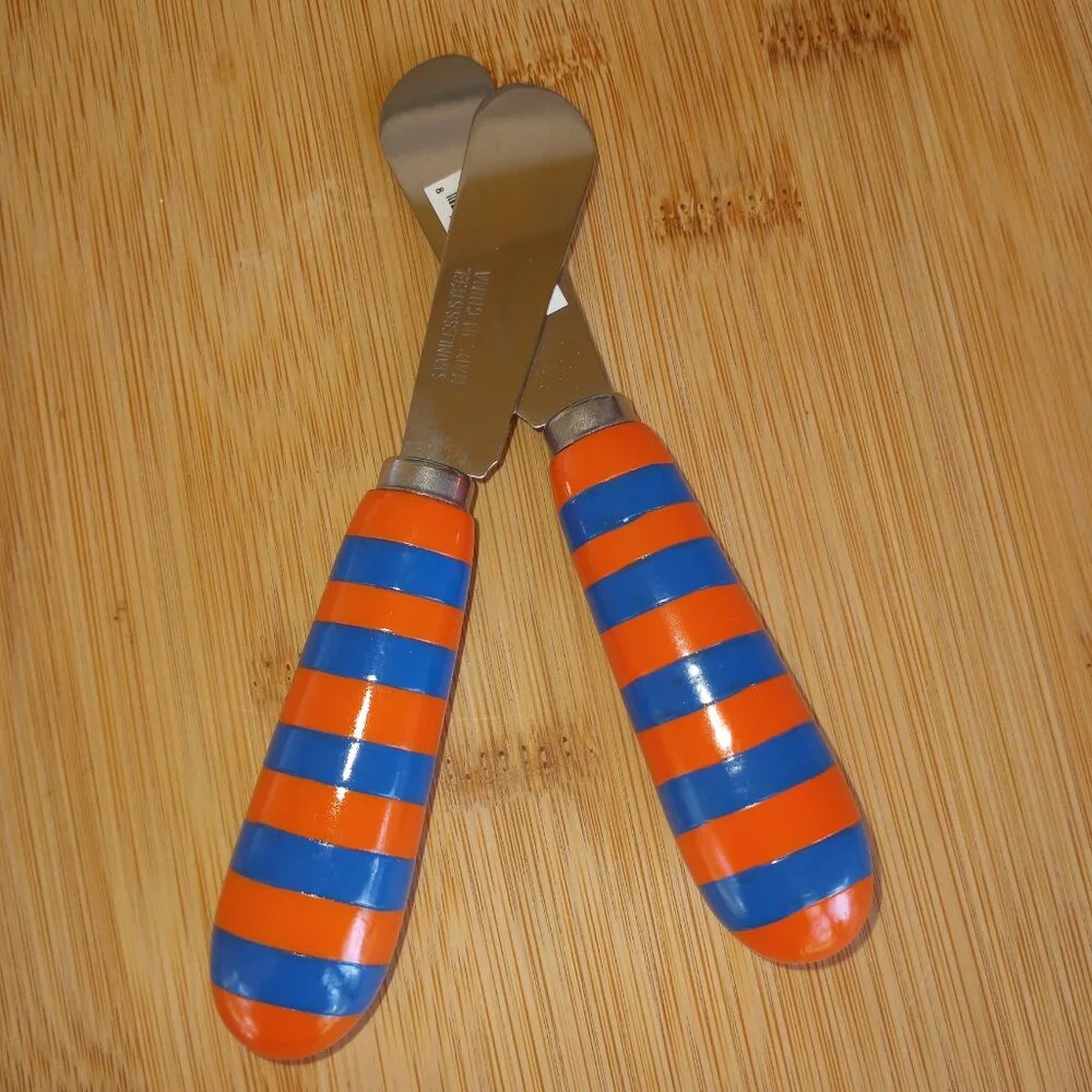 pair of cheese butter spreader knives choose a pattern - quantities available